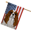 Cavalier King Charles Spaniel Americana House Flag