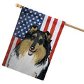 Collie Americana House Flag