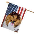 Collie Americana House Flag