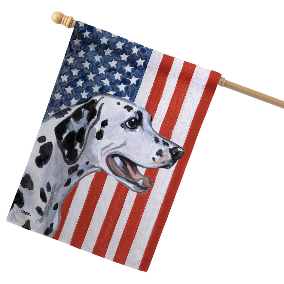 Dalmatian Americana House Flag AKC Shop - Main Image