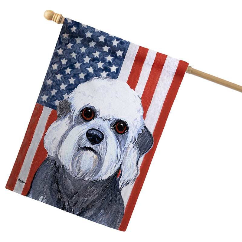 Dandie Dinmont Terrier Americana House Flag