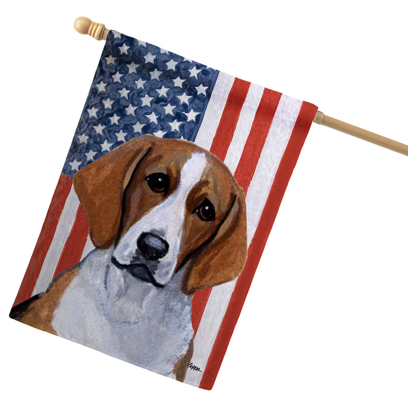 American Foxhound Americana House Flag