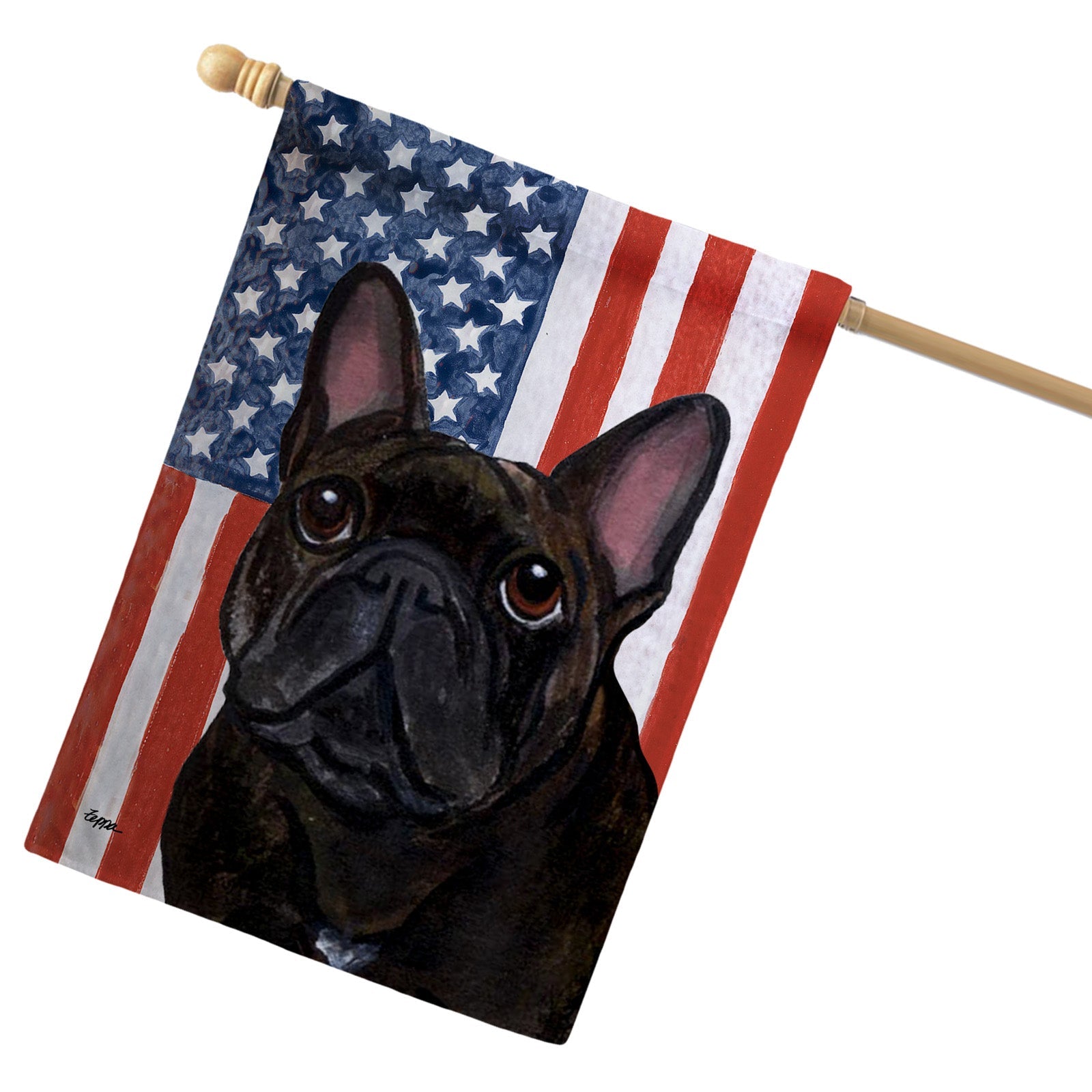French Bulldog Americana House Flag | AKC Shop