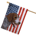German Shorthaired Pointer Americana House Flag