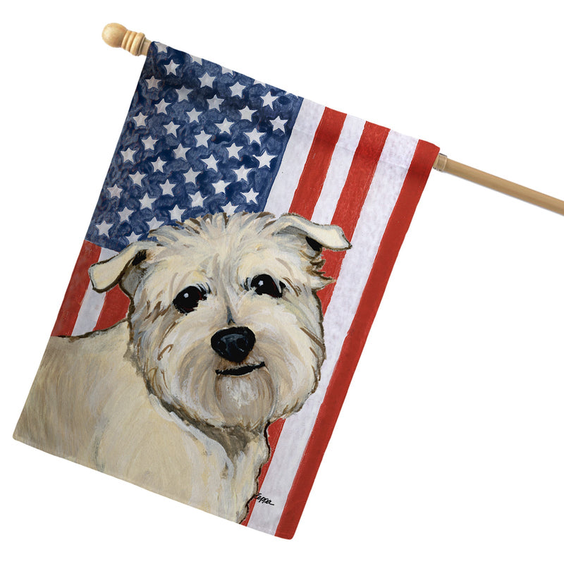 Glen of Imaal Terrier Americana House Flag