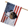 Russell Terrier Americana House Flag