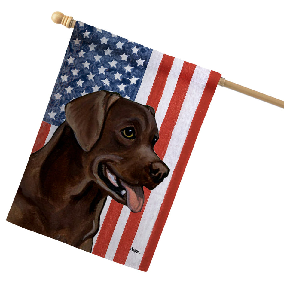 Labrador Retriever Americana House Flag