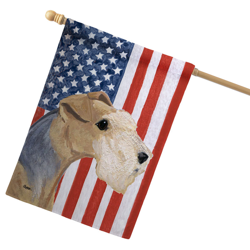 Lakeland Terrier Americana House Flag