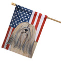 Lhasa Apso Americana House Flag
