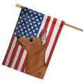 Miniature Pinscher Americana House Flag