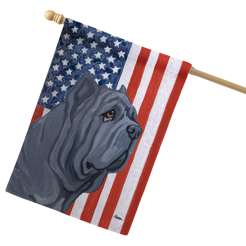 Neopolitan Mastiff Americana House Flag