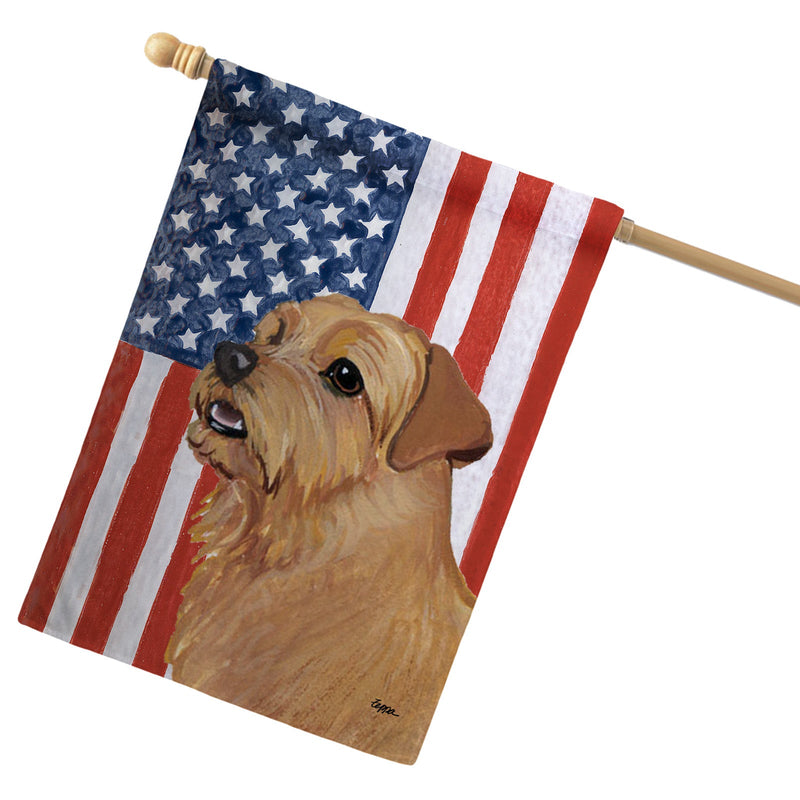 Norfolk Terrier Americana House Flag