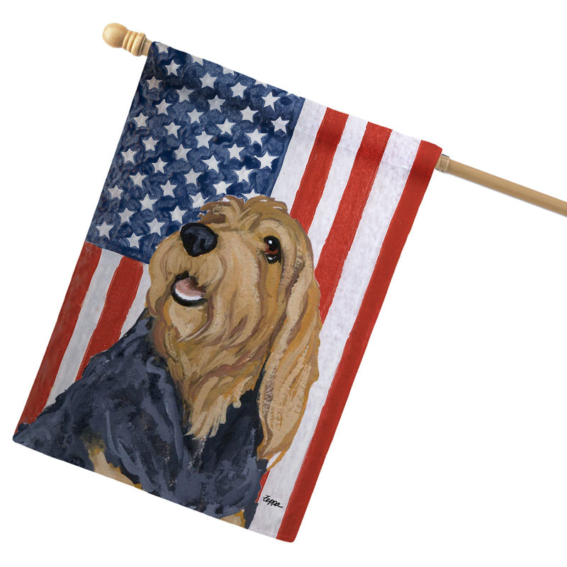 Otterhound Americana House Flag