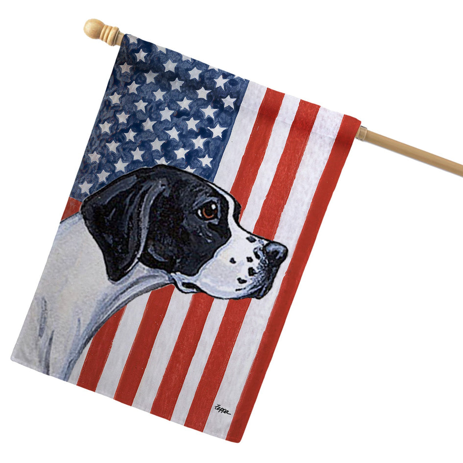 Pointer Americana House Flag