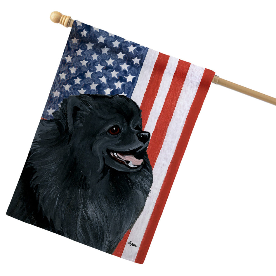 Pomeranian Americana House Flag