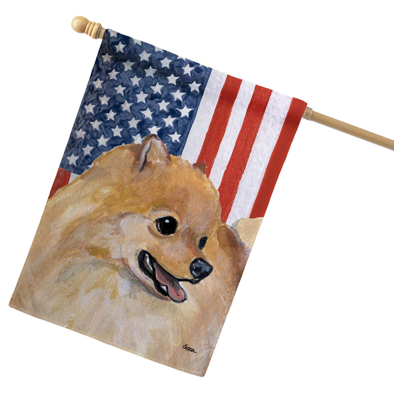 Pomeranian Americana House Flag