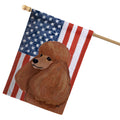 Poodle Americana House Flag