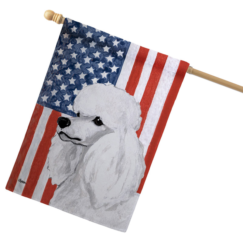 Poodle Americana House Flag