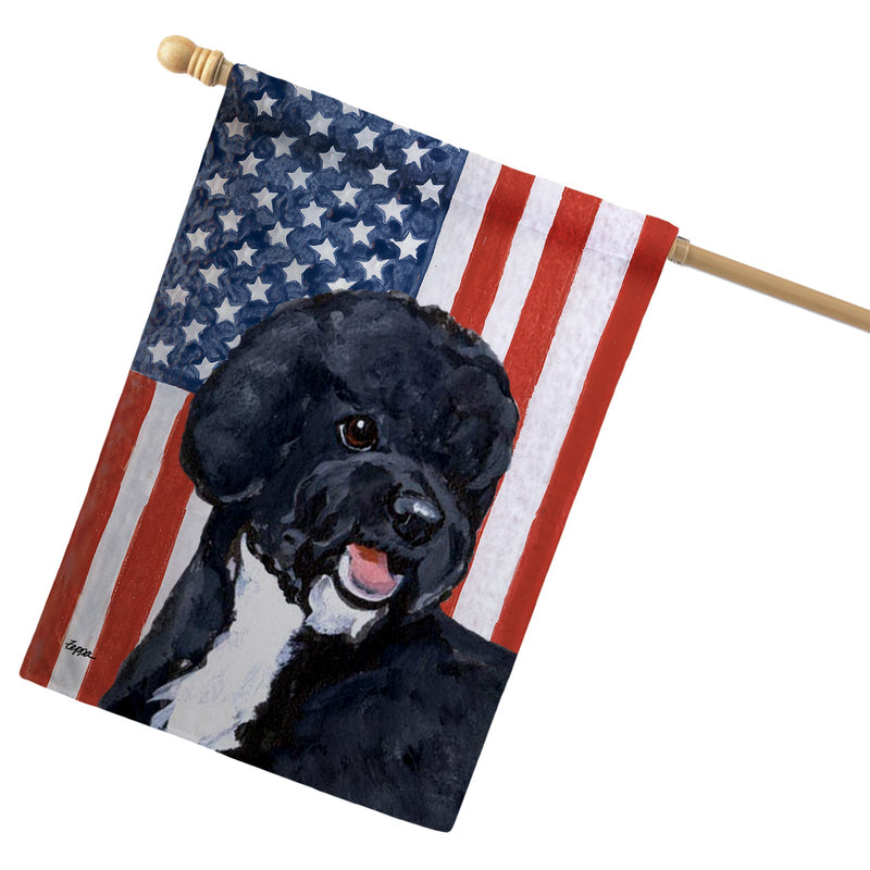 Portuguese Water Dog  Americana House Flag