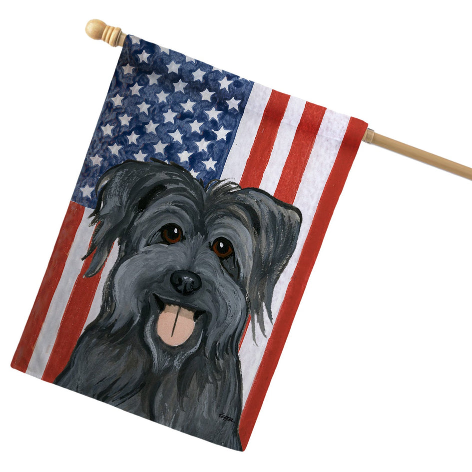 Pyrenean Shepherd Americana House Flag