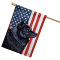 Schipperke Americana House Flag