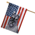 Schnauzer Americana House Flag