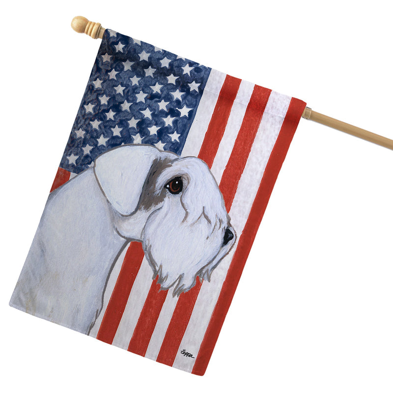 Sealyham Terrier Americana House Flag