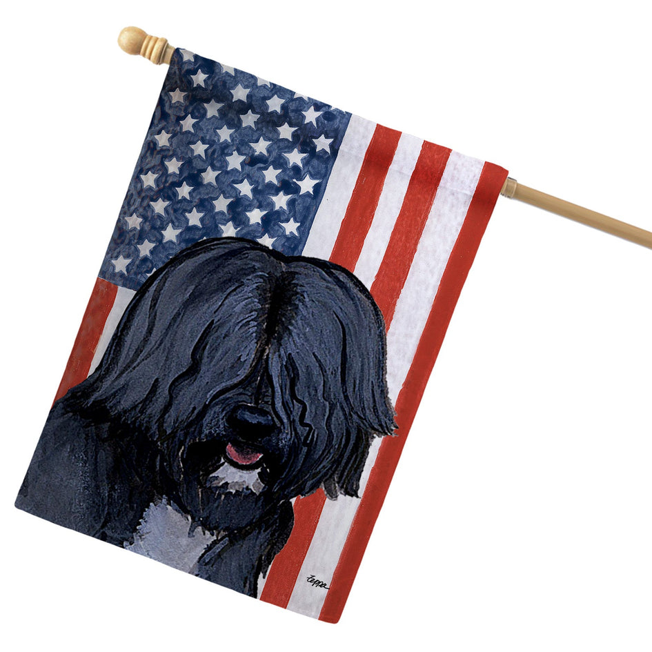 Tibetan Terrier Americana House Flag