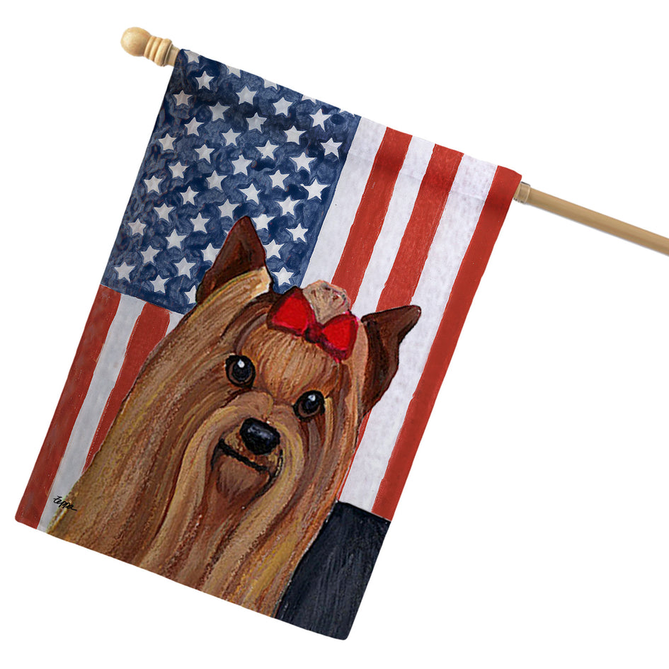 Yorkshire Terrier Americana House Flag