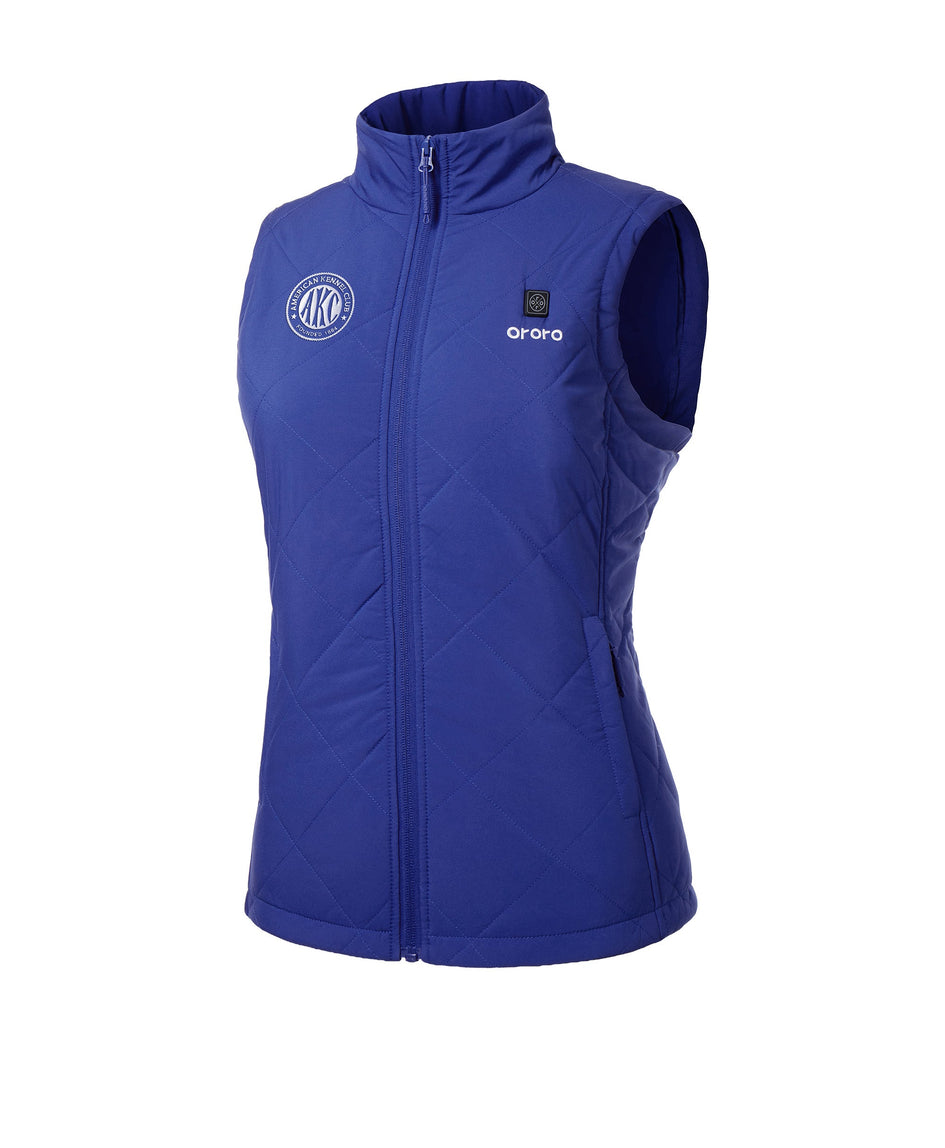 ororo Women's 4-Zone Quilted Heated Vest – American Kennel Club® Edition