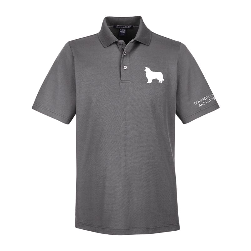 Border Collie Embroidered AKC Men's Polo