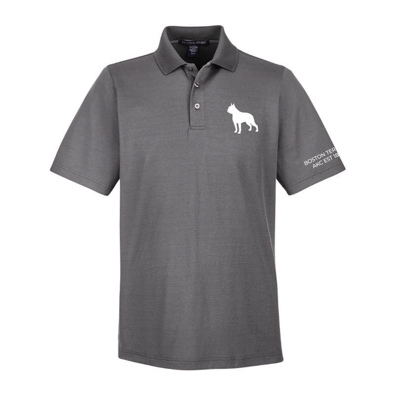 Boston Terrier Embroidered AKC Men's Polo