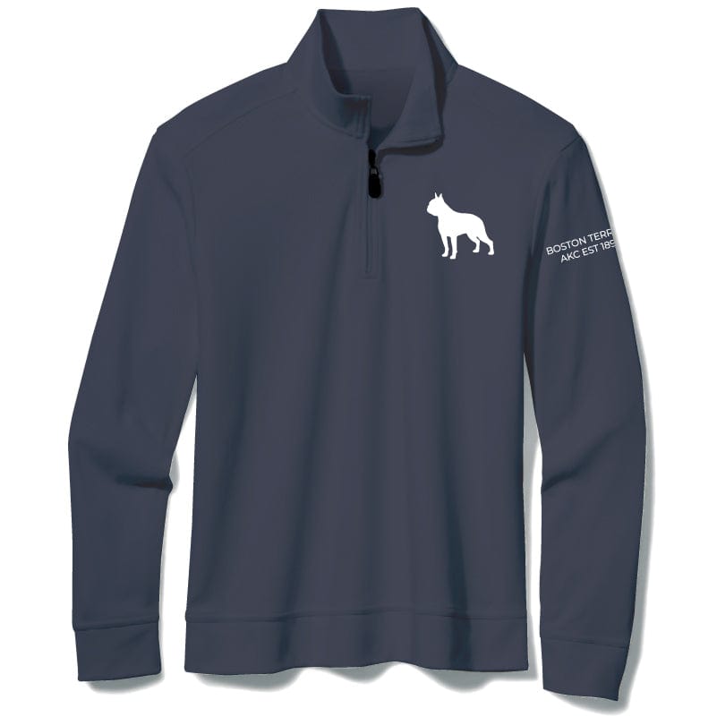 Boston Terrier Embroidered AKC Quarter Zip