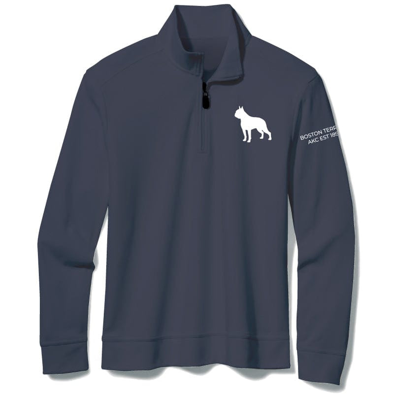 Boston Terrier Embroidered AKC Quarter Zip