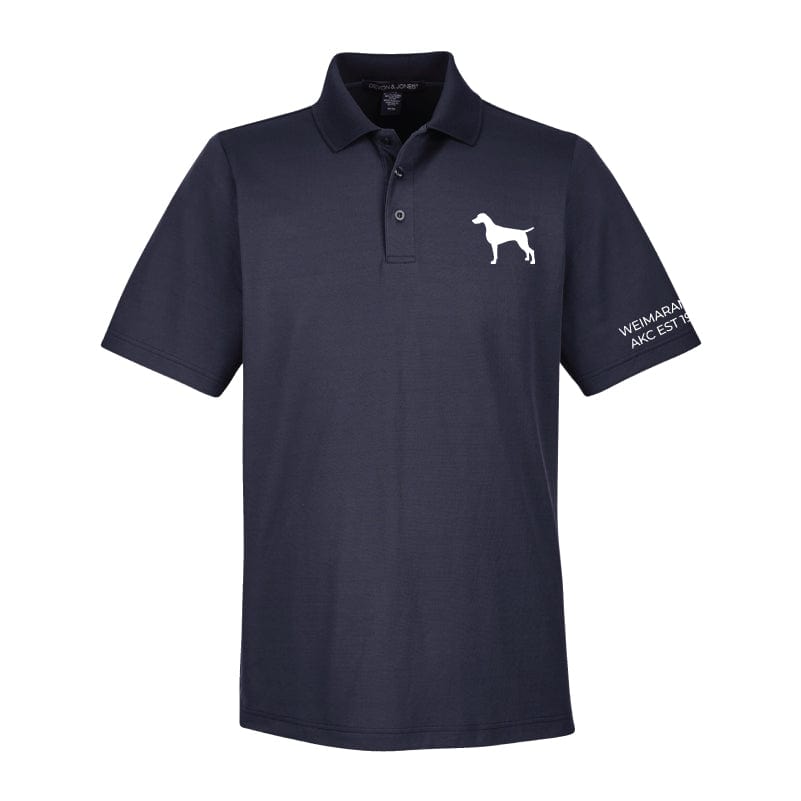 Weimaraner  Embroidered AKC Men's Polo