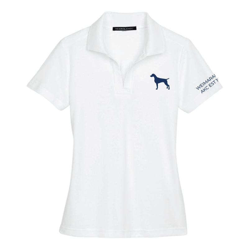 Weimaraner  Embroidered AKC Women's Polo