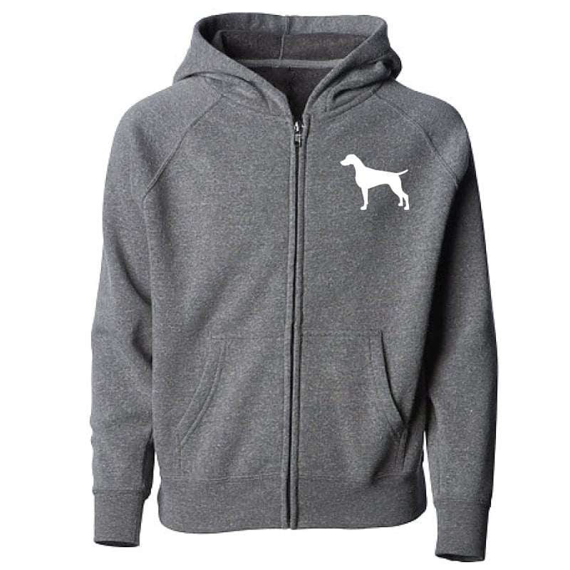 Weimaraner Children's Full Zip Sweatshirt