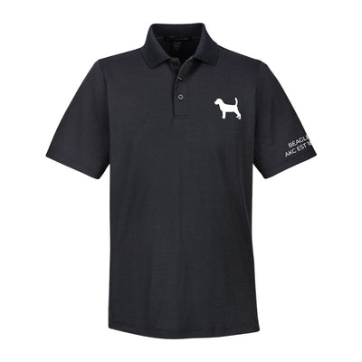 Beagle Embroidered AKC Men's Polo