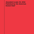 Rules, Policies and Guidelines for Conformation Dog Show Judges