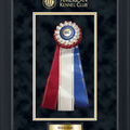 American Kennel Club AKC Rosette Award Shadow Box Frame