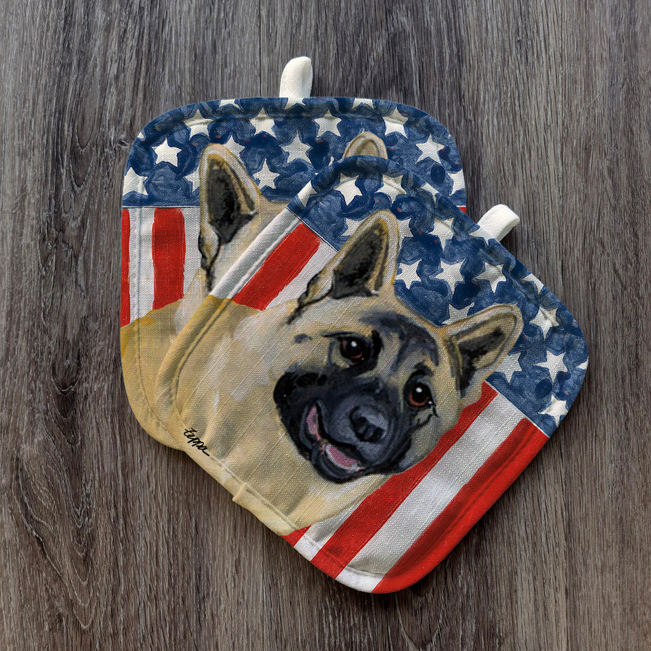 Akita  Americana Pot Holder Set