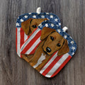 Azawakh Americana Pot Holder Set