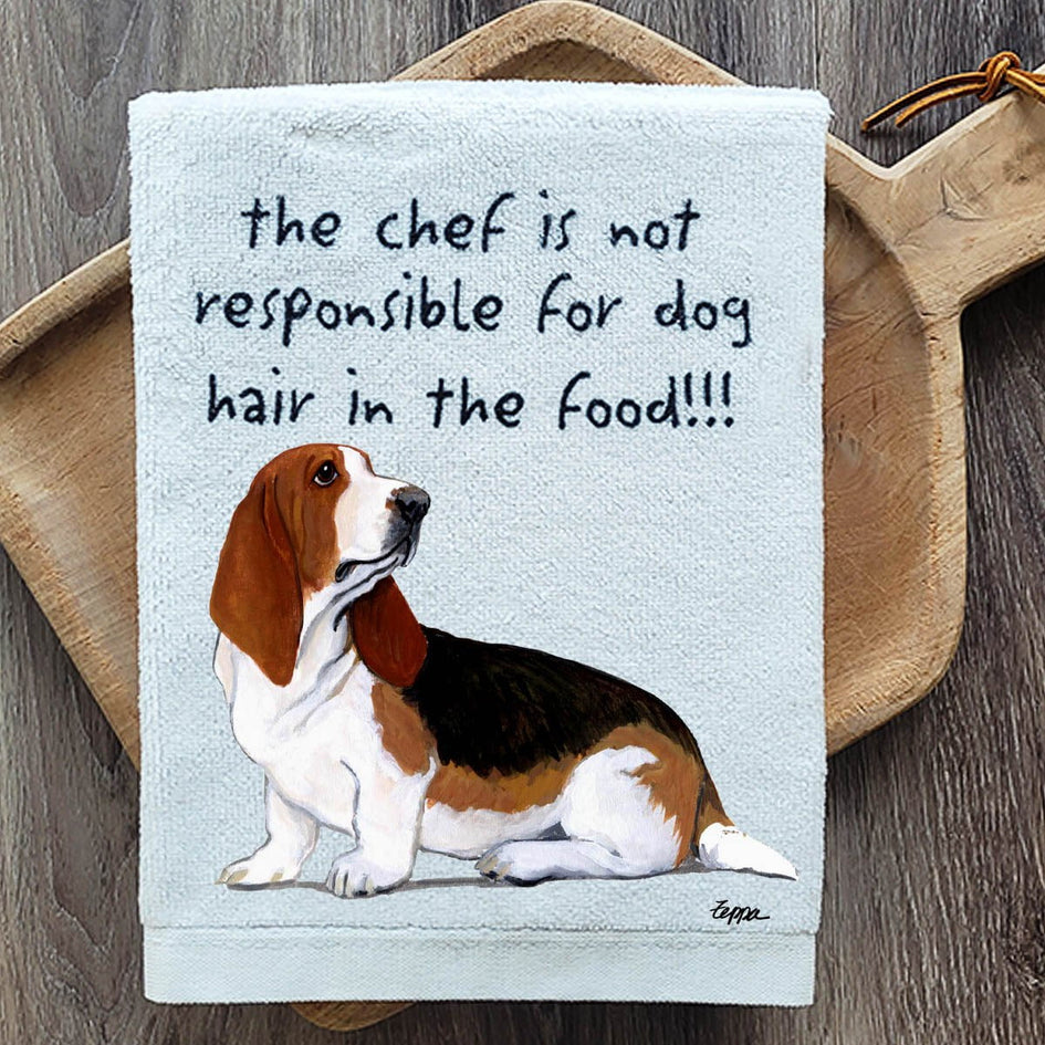 Basset Hound Dish Towel