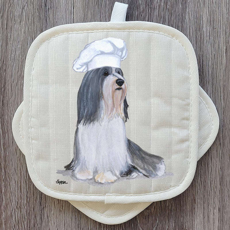 Bearded Collie  Pot Holder Set