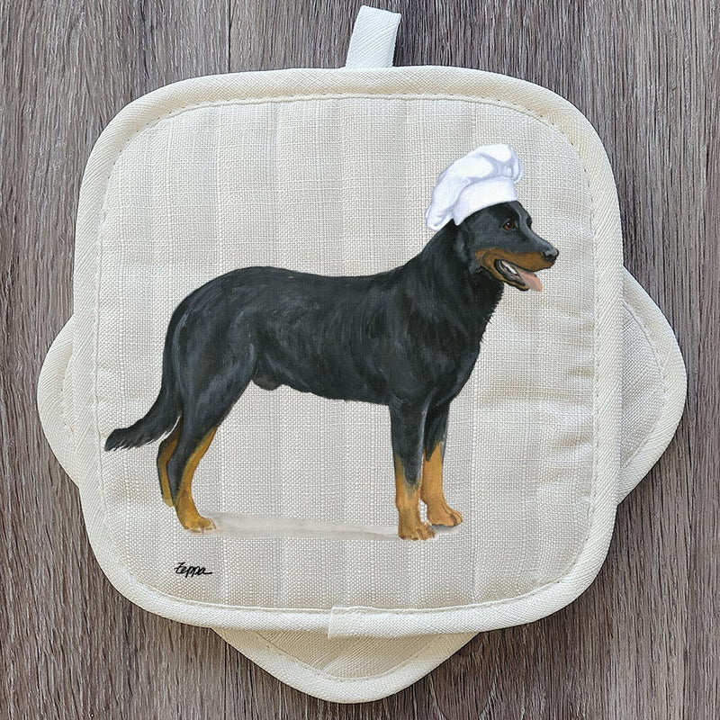 Beauceron  Pot Holder Set