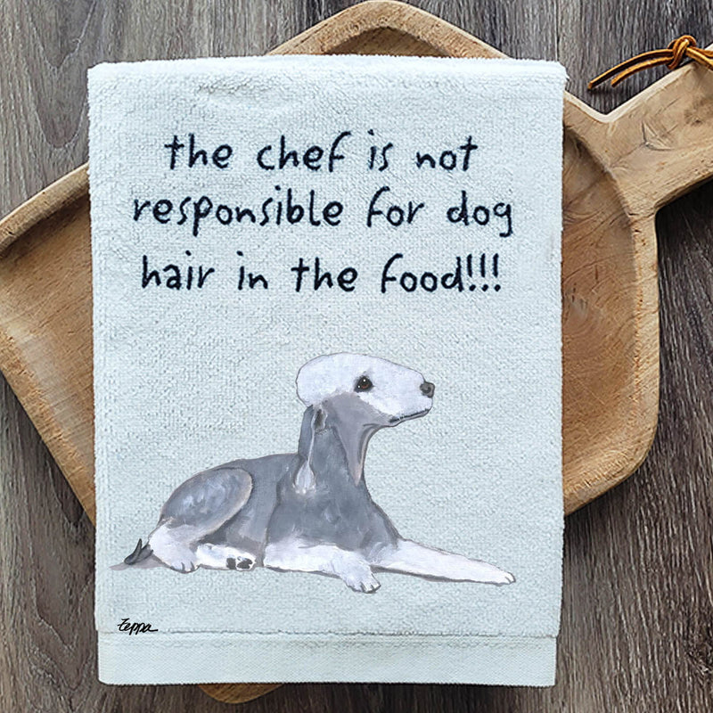 Bedlington Terrier Dish Towel