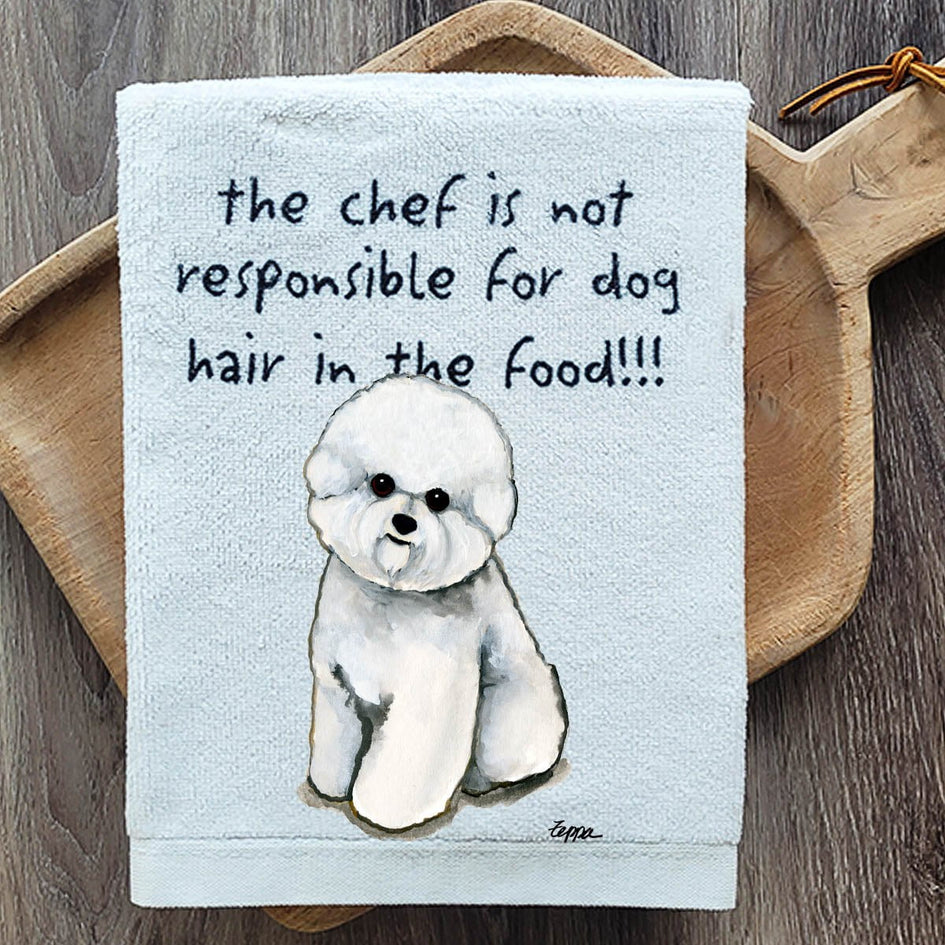 Bichon Frise Dish Towel