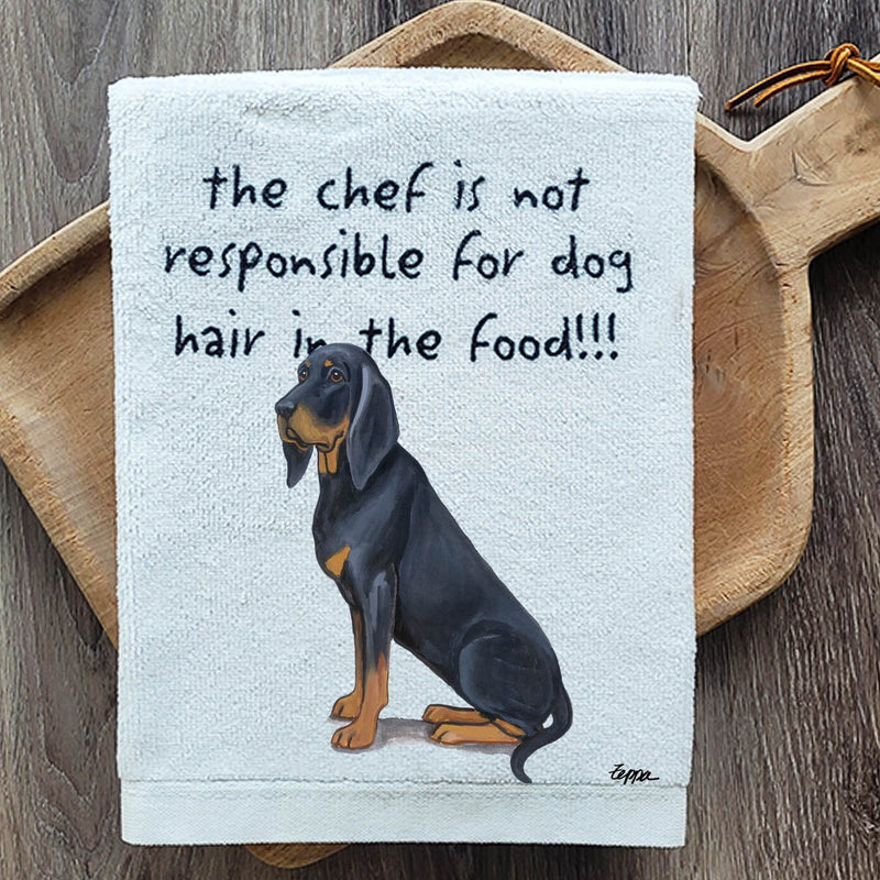 Black and Tan Coonhound Dish Towel