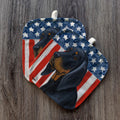 Black  and Tan Coonhound  Americana Pot Holder Set