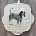 Bluetick Coonhound  Pot Holder Set